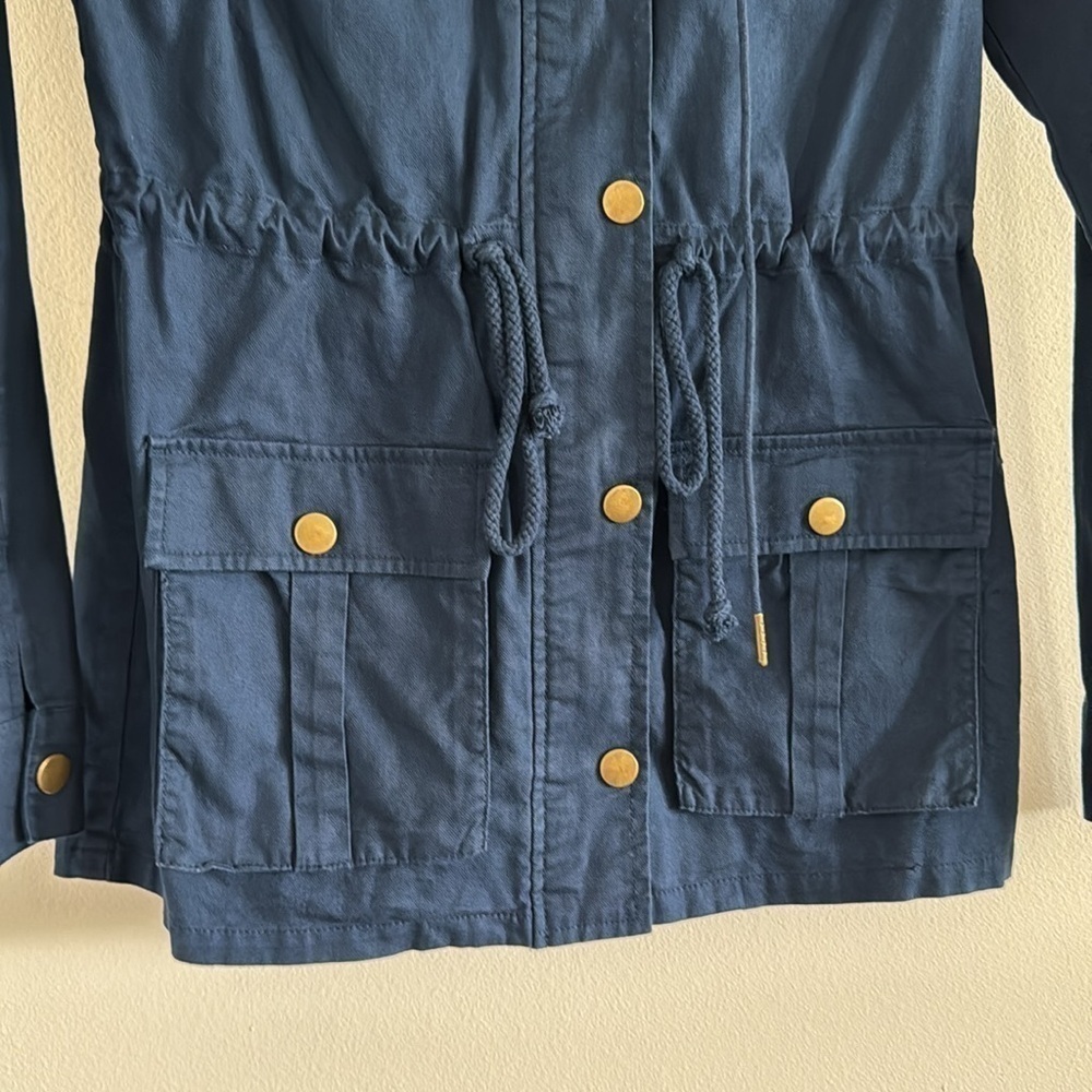 Market & Spruce Navy Utility Jacket NWOT XS - Picture 3 of 7